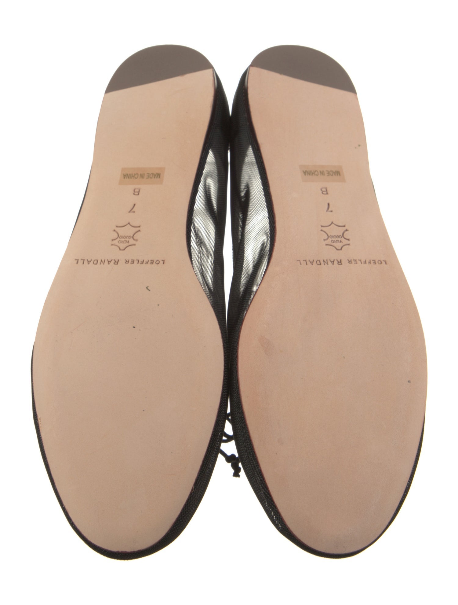 Loeffler Randall Mesh Bow Accents Ballet Flats